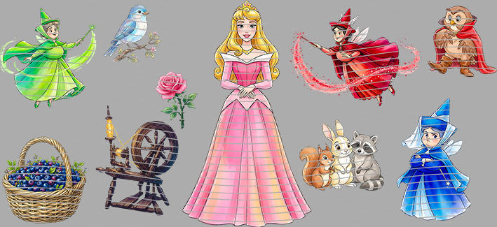 16oz Disney style-D-3166
